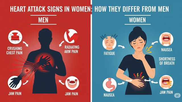 Read more about the article Heart Attack Signs in Women: How They Differ from Men